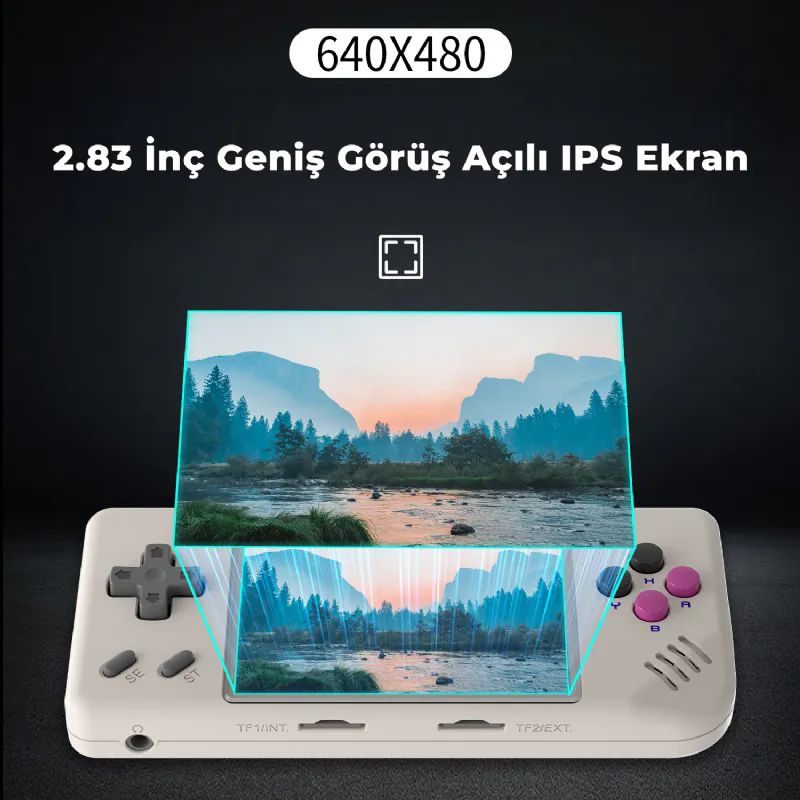 ANBERNIC-RG-28XX-Gri-32gb-Tetris