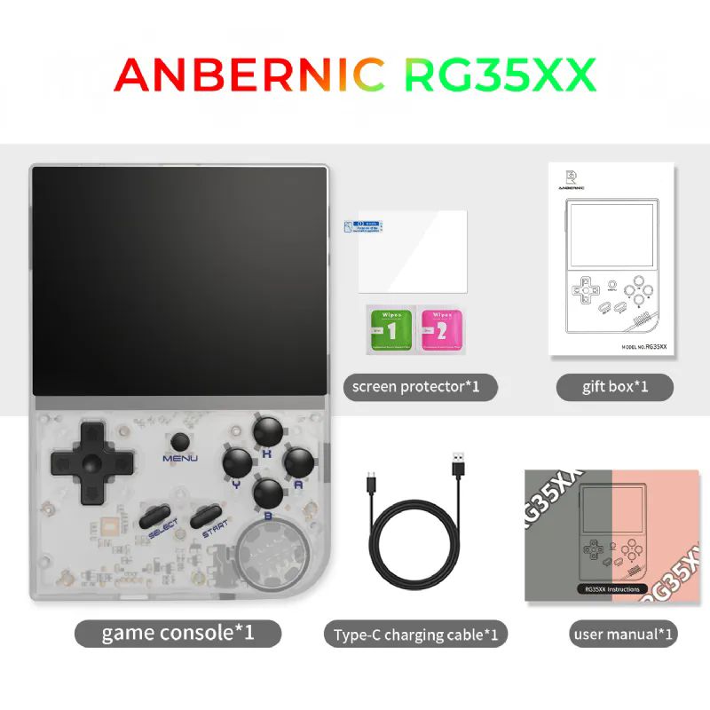 ANBERNIC-RG-35XX-2024-Beyaz-64gb-Tetris