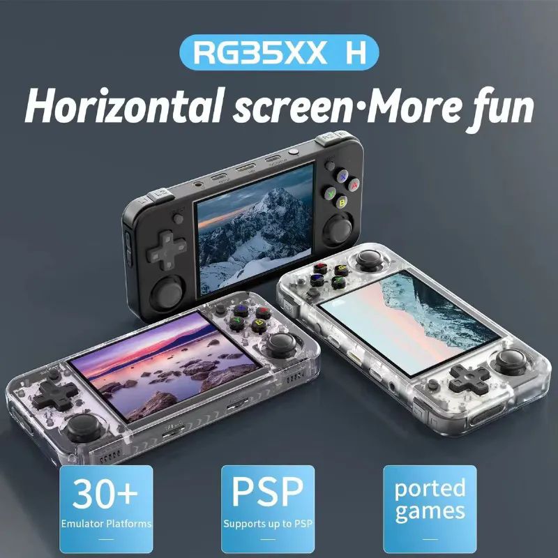 ANBERNIC RG 35XX H Beyaz 64gb Tetris