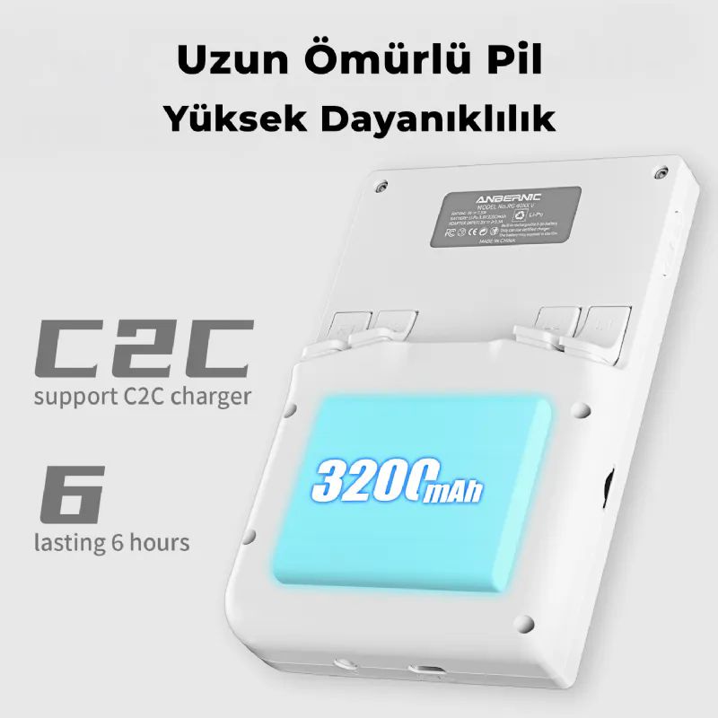 ANBERNIC RG 40XXV Beyaz 64gb Tetris