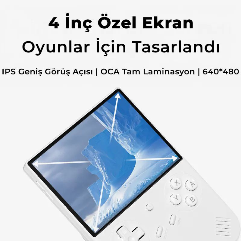 ANBERNIC RG 40XXV Beyaz 64gb Tetris