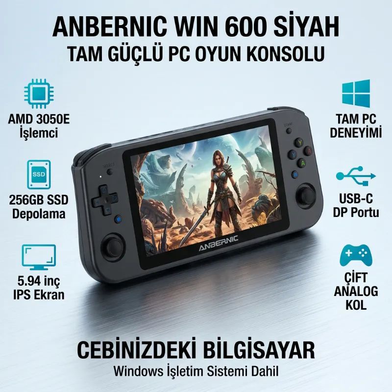 ANBERNIC-WIN-600-3050E-Siyah-256gb-Tetris