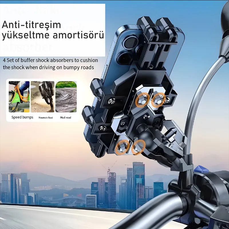 H08 Motorsiklet iin Telefon Tutucu