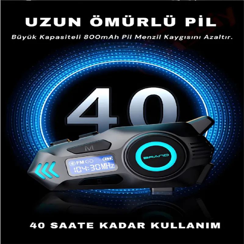 Helmet K09 20 ki�iye kadar ba�lanan intercom