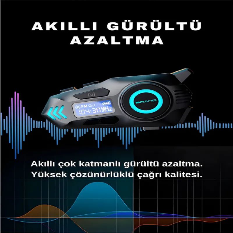 Helmet K09 20 ki�iye kadar ba�lanan intercom