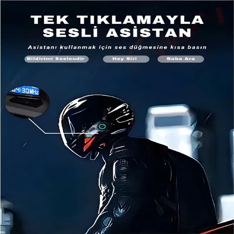 Helmet K09 20 ki�iye kadar ba�lanan intercom