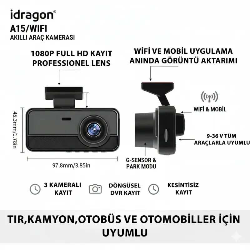 iDragon-A15-WIFI-Arac-Kamerasi