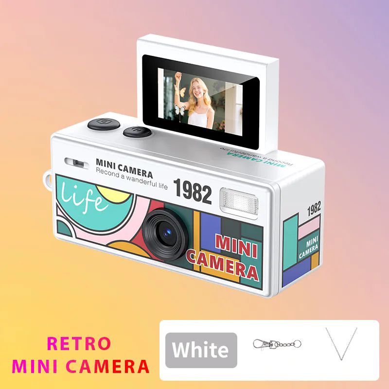 iDragon-LK030-Beyaz-Mini-Ekran-Cevirmeli-Fotograf-Makinasi