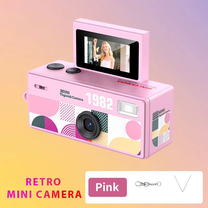 idragon-LK-030-Pembe-Mini-Ekran-Cevirmeli-Fotograf-Makinasi