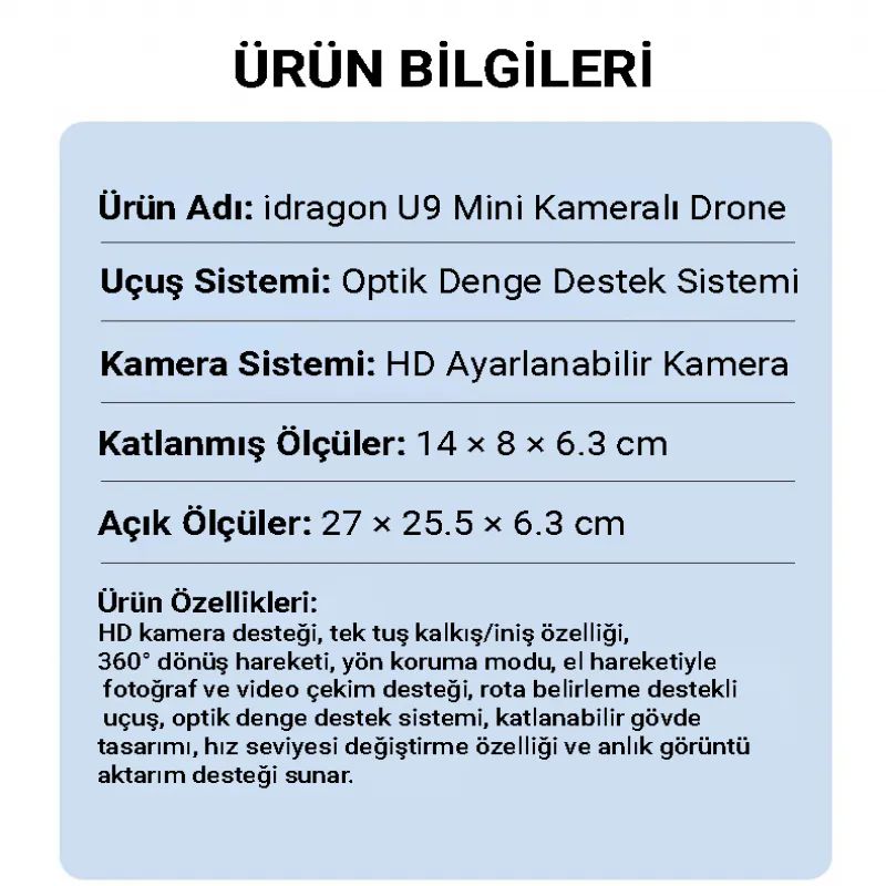 iDragon U9 PROS Drone
