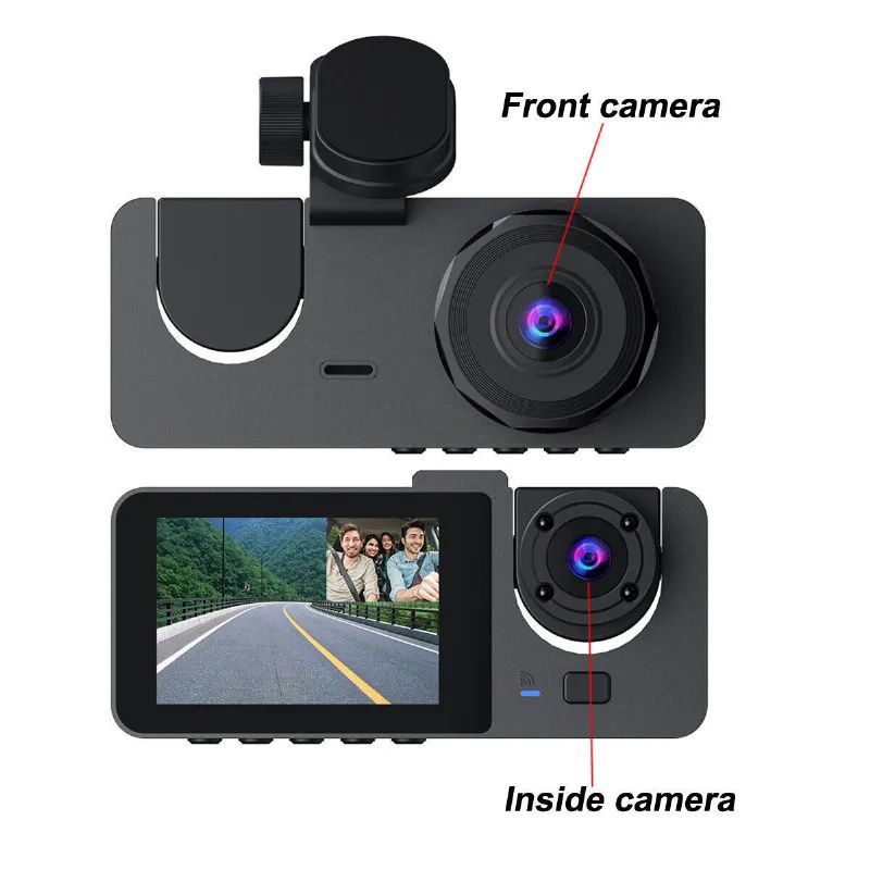 iDragon Y15 FHD 1080P Ara� i�in Ekranl� �n Arka ve Ara� i�i Ara� Kameras�