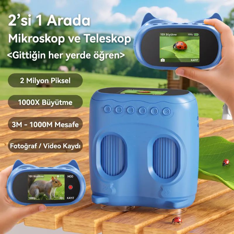 Myscope-387-Mavi-Mikroskop