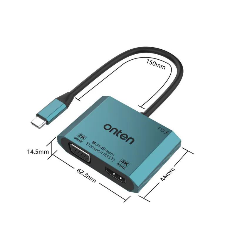 Onten M205 3 in 1 4K 60HZ HDMI 2K 60HZ VGA Adapt�r