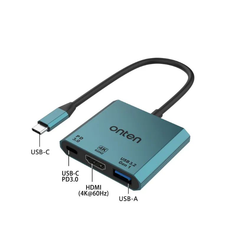 Onten-UC301-3-in-1-4K-60Hz-3.0-Usb-ile-HDMI-Adaptor