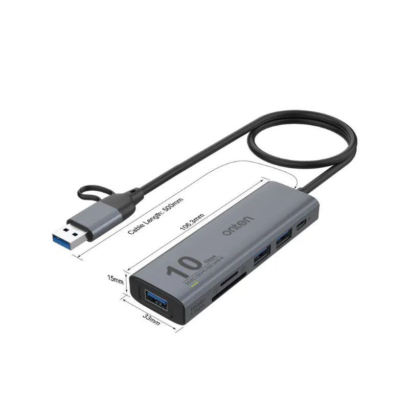 Onten Uca613 6 in 2 3.2 10 Gbps Kart Okuyucu ve Usb �oklay�c�