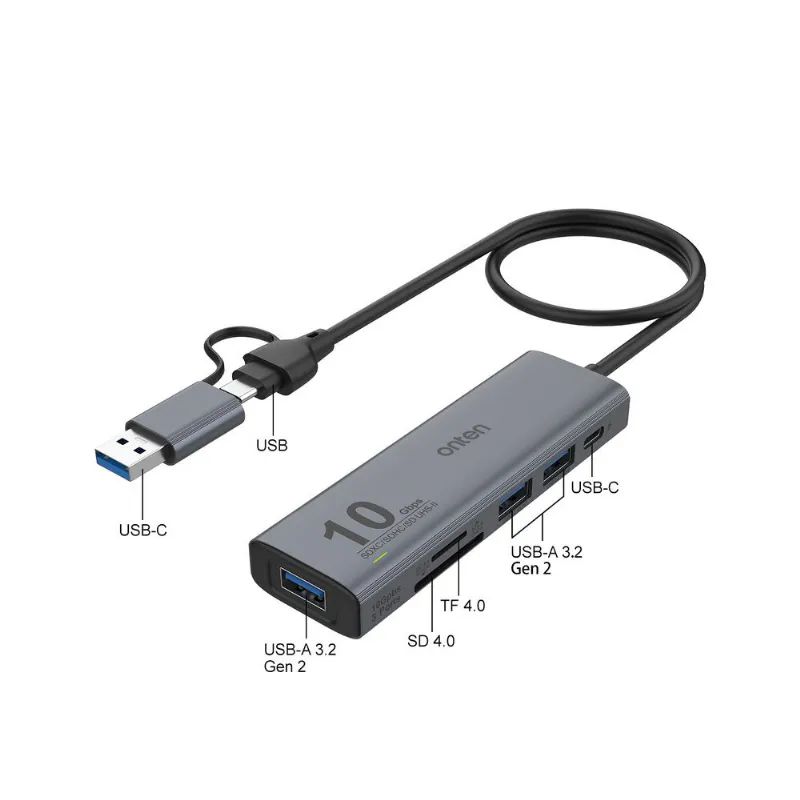 Onten Uca613 6 in 2 3.2 10 Gbps Kart Okuyucu ve Usb �oklay�c�