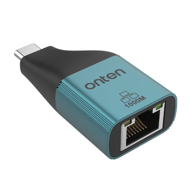 Onten UE101 USB 3.0+USB-C 1 Gbps Ethernet Gigabit Adapt�r