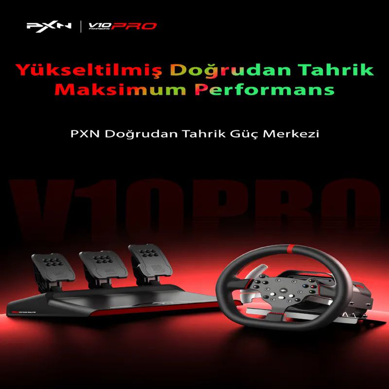 Pxn Pxn-V10 Pro Ps5 Kadar Uyumlu Direksiyon Set Oyun Konsolu