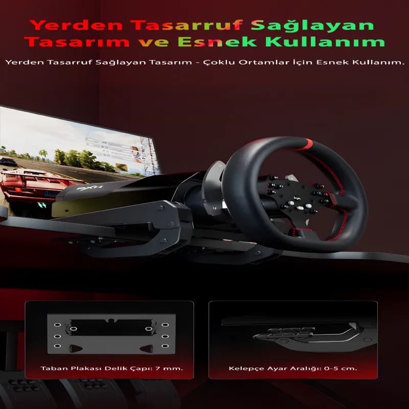 Pxn Pxn-V10 Pro Ps5 Kadar Uyumlu Direksiyon Set Oyun Konsolu