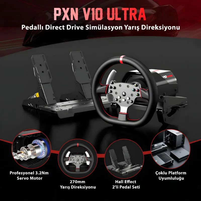 Pxn-Pxn-V10-Ultra-Direksiyon-Set-Oyun-Konsolu