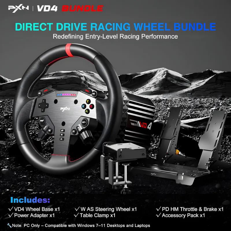 Pxn-Pxn-Vd4-Bundle-280mm-Direksiyon-Set-Oyun-Konsolu