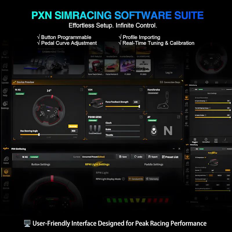 Pxn Pxn-Vd4 Bundle 280mm Direksiyon Set Oyun Konsolu