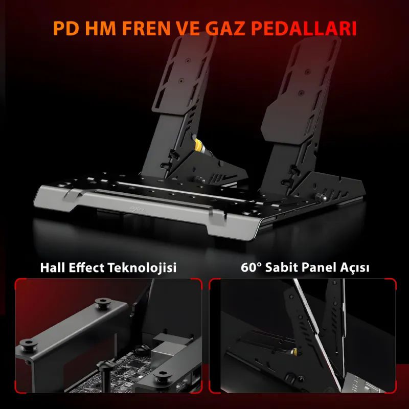 Pxn Pxn-Vd6 Bundle 6nm DD Base + 280mm Wheel + 2-Pedal+Z8 Clamp Direksiyon Set Oyun Konsolu
