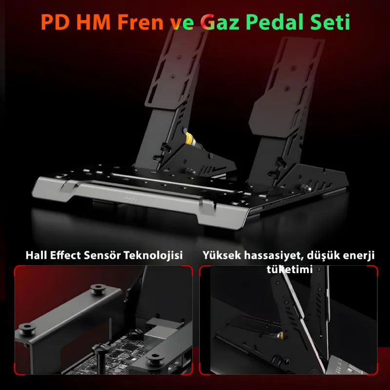 Pxn Pxn-Vd6 WDS R2-2P 6nm DD Base + 300mm Wheel + 2-Pedal+Z9 Direksiyon Set Oyun Konsolu